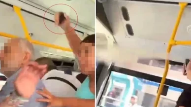 İETT otobüsünde ortalık karıştı