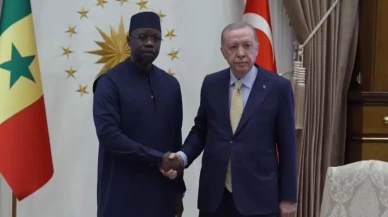 Cumhurbaşkanı Erdoğan, Senegal Başbakanı Sonko'yu resmi törenle karşıladı