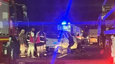 Aniden yola çıkan domuz kazaya neden oldu: 5 yaralı