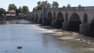 Meriç Nehri'nde kuraklık tarihi eseri ortaya çıkardı