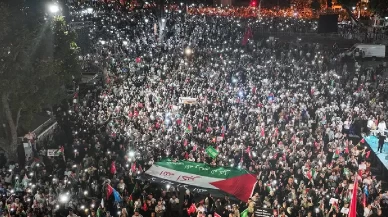 Yüz binler İstanbul’da Gazze için yürüdü
