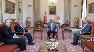 Meclis Başkanı Kurtulmuş, HAK-İŞ Genel Başkanı Arslan'ı kabul etti