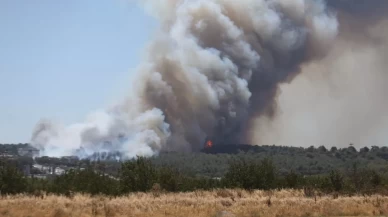 Çanakkale'de orman yangını! Vatandaşlara "Sokağa çıkmayın" uyarısı