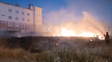 Kars’ta anız yangını korkuttu