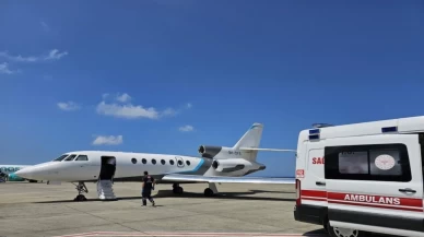 Van’dan iki bebek uçak ambulansla sevk edildi