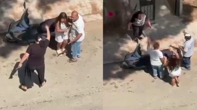 Korku filmlerini aratmayan sahne! Kızını bıçakla kovaladı