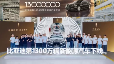 BYD, 13 milyonuncu yeni enerji aracını üretti