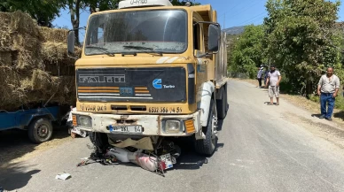 Bozdoğan'da kamyon ve motosiklet çarpıştı: 1 yaralı