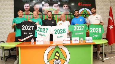 Alanyaspor, 5 futbolcusuyla sözleşmesini uzattı