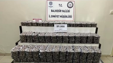 Balıkesir'de uyuşturucu operasyonu: 89 bin sentetik ecza hapı ele geçirildi