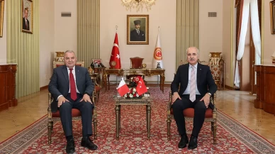 TBMM Başkanı Kurtulmuş, Malta Temsilciler Meclisi Başkanı Farrugia ile görüştü