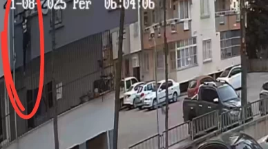 Adana'da hırsızın eve tırmanarak girmesi kamerada