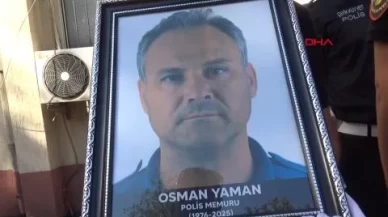Polis memuru Osman Yaman son yolculuğuna uğurlandı