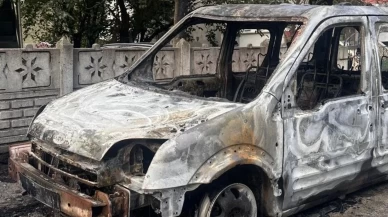 Samsun’da şehit babasının aracı kundaklandı