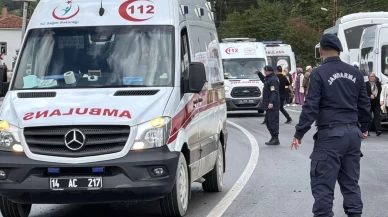 Bolu'da zincirleme trafik kazasında 10 kişi yaralandı