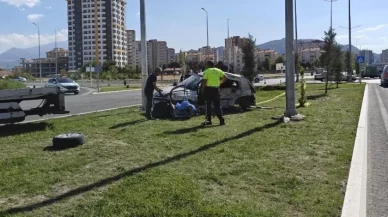Kayseri'de otomobiller çarpıştı