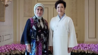 Emine Erdoğan, Çin Devlet Başkanı’nın eşi ile görüştü