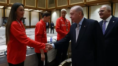 Cumhurbaşkanı Erdoğan 'Filenin Sultanları'nı kabul etti