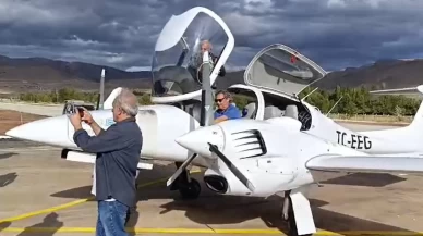 Nuri Demirağ'ın doğduğu ilçeye 84 yıl sonra ilk uçak indi