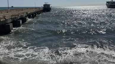 Tekirdağ’da şiddetli poyraz deniz ulaşımını aksattı