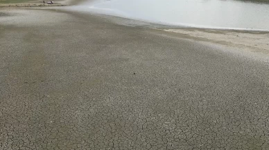 Bıyıkali Göleti’nde su seviyesi kritik seviyeye geriledi