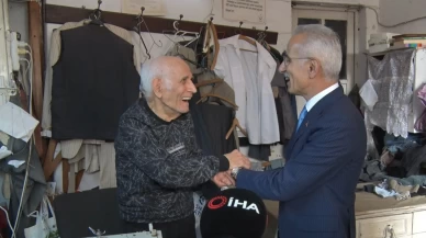 Bakan Uraloğlu ile 87 yaşındaki terzi arasında gülümseten diyalog