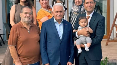 Binali Yıldırım'dan MHP'li Yücel Bulut'a baba evi ziyareti
