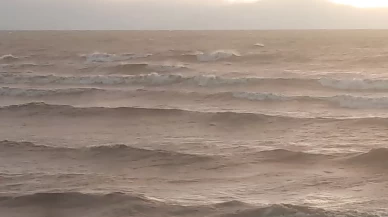 Van Gölü'nde dalgalar coştu