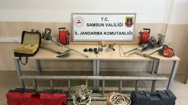 Samsun’da kaçak kazı yapan 6 kişi yakalandı