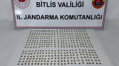 Bitlis’te Roma dönemine ait 500 adet sikke ele geçirildi