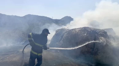 Şırnak'ta çıkan yangında ahır ve samanlıkta hasar oluştu