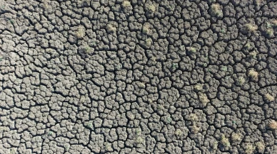 Kuruyan gölet sağanak yağışla yeniden doldu