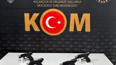 Mardin'de 5 ruhsatsız tabanca ele geçirildi