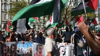 Viyana’da binlerce Filistin destekçisi sokakta: İsrail’e yaptırım çağrısı