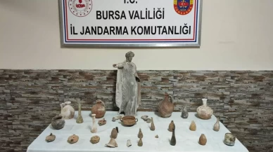 Bursa’da tarihi eser operasyonu: Roma ve Bizans objeleri ele geçirildi