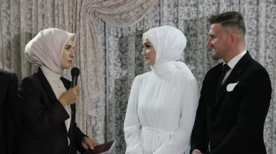 Bakan Göktaş, Çorum'da nikah şahidi oldu