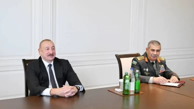 Azerbaycan Cumhurbaşkanı Aliyev, Genelkurmay Başkanı Bayraktaroğlu'nu kabul etti
