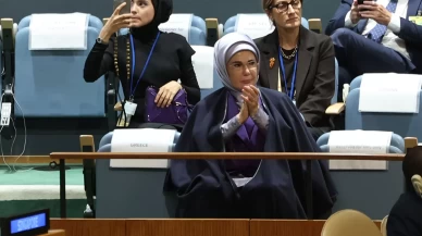 Emine Erdoğan’dan BM paylaşımı: 'Dünya 5'ten büyüktür! demeye devam edeceğiz. Tarihi bir konuşmaydı'