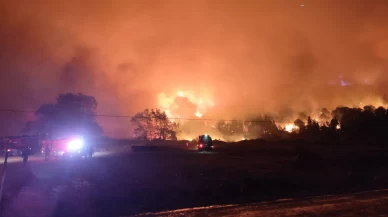 Orman yangını kontrolden çıktı! Yerleşim yerleri tehlikede