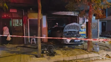 Bahçelievler'de oto tamirhanesinde patlama
