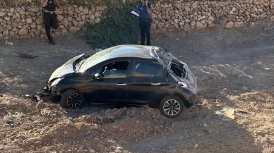 Otomobil şarampole yuvarlandı: 1 yaralı