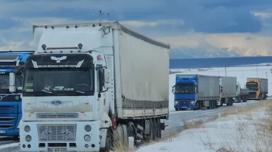 Yoğun kar yağışı Adilcevaz-Van karayolunu kilitledi