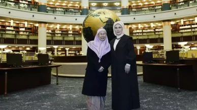 Emine Erdoğan ve Malezya Başbakanı’nın eşi Ankara’da kültür ve miras turunda