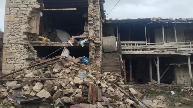 Komşusunun vefatını anlatırken ev canlı yayında çöktü