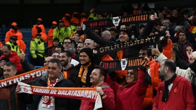 Galatasaray taraftarı İngiltere'de tribünleri doldurdu