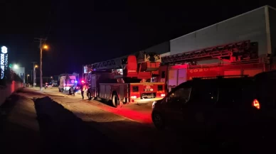 Fabrikada yangın paniği