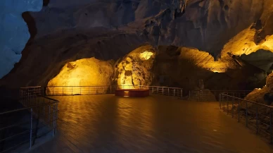 350 milyon yıllık Gökgöl Mağarası'na ziyaretçi rekoru