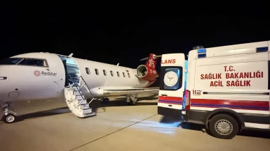 59 günlük bebeğin imdadına ambulans uçak yetişti