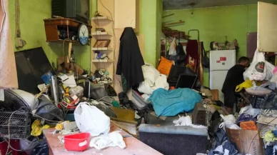 Mersin’de bir evden 168 ton çöp çıkarıldı