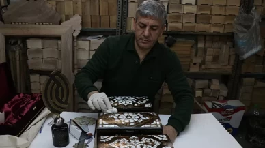 Gaziantepli ustadan sedef kakma geleneğini yaşatma mücadelesi